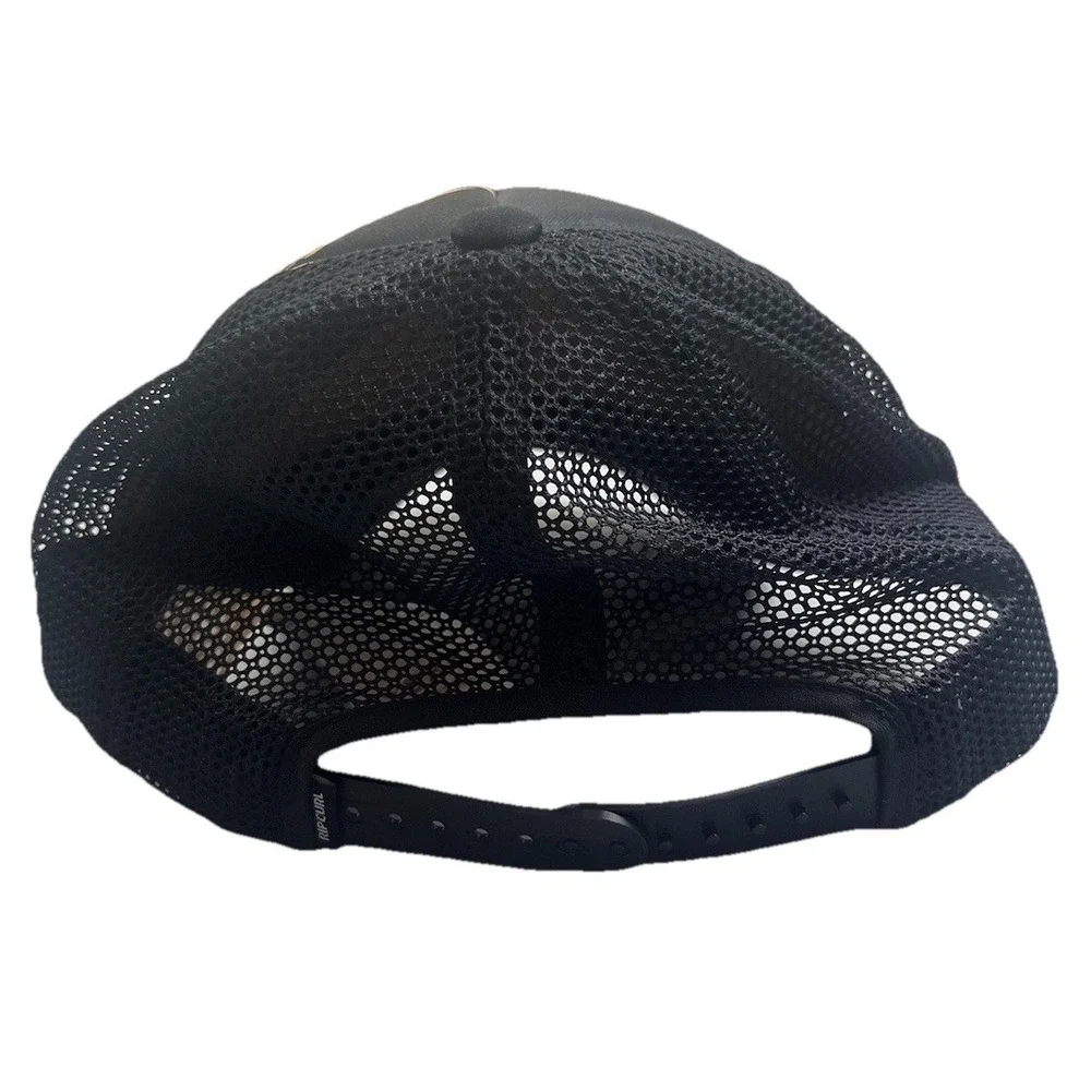 Rip‎ Curl Women's Fashion Trucker Hat Black Tan Gold Snap Back